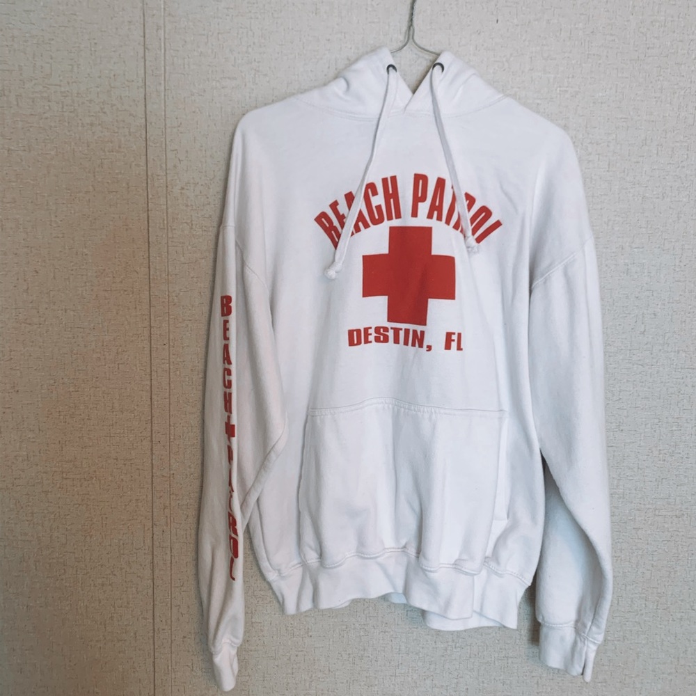 Beach Patrol White Sweatshirt